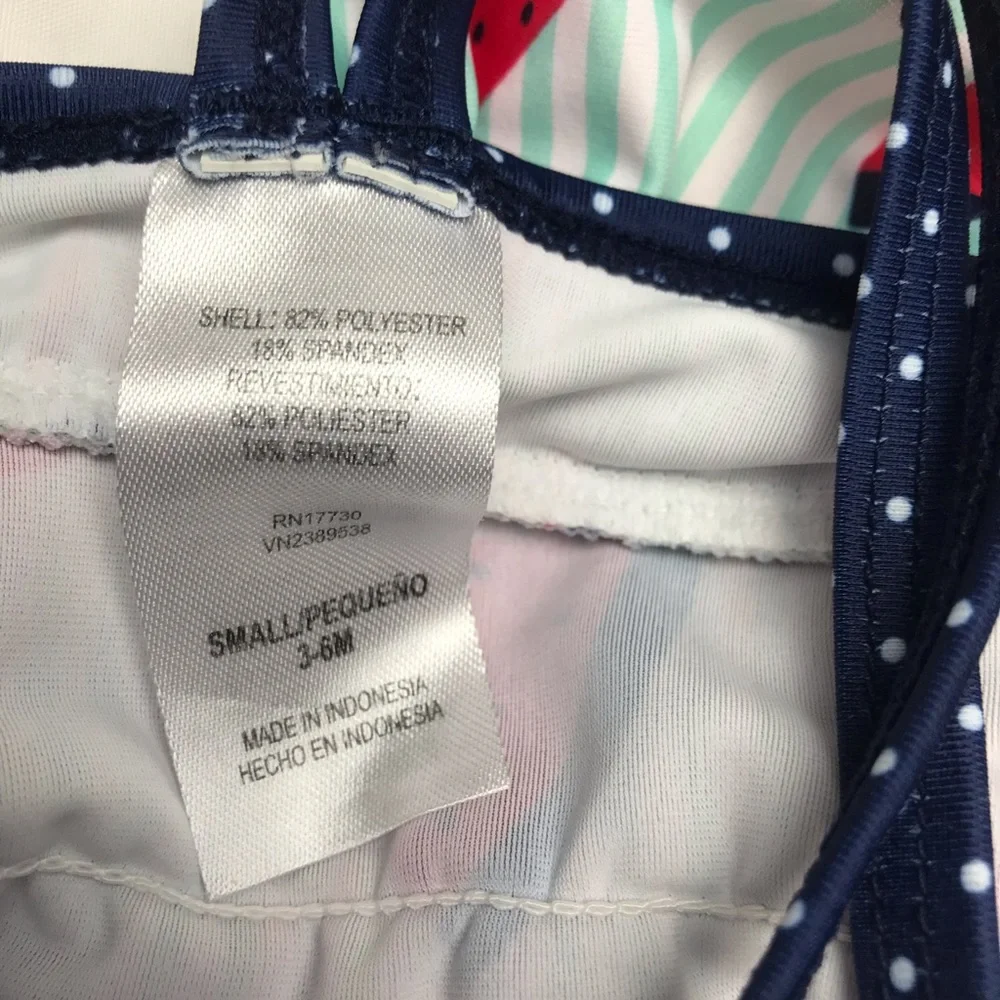 Girls swimsuits 3-6 months flamingos & watermelon